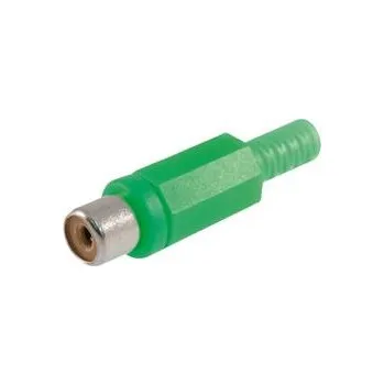 Audio kabel Konektor RCA Cinch F zelený