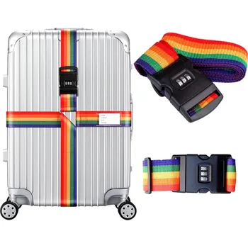 Vybavení pro přežití Camerazar Barevný popruh na zavazadla pro zajištění kufru