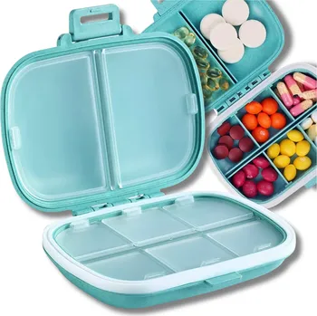 Lékárnička Camerazar Organizér na léky s 8 přihrádkami - praktická kazeta na tablety