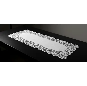 ubrus Žakárový ubrus - běhoun FELIPE různé rozměry bílá MyBestHome Rozměr: 100x40 cm