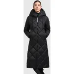 Khujo zimní prošívaný projmutý kabát Linda černý Velikost: L