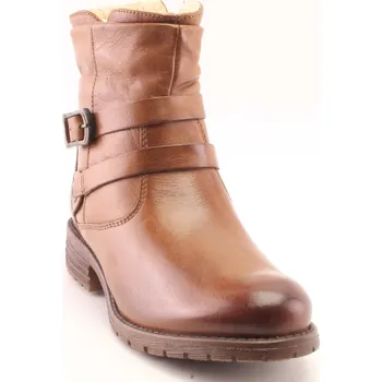 Dámské kozačky JAKUB-OBUV Dámská kožená zimní obuv DZ WH-288H04 hnědá 37