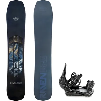 Snowboard Snowboard komplet Raven PRO Legend + vázání RAVEN S230 Black Velikost: 154 cm, Velikost vázání: S/M