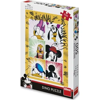 Hračka Puzzle Mickeyho parta 47x33cm 500 dílků