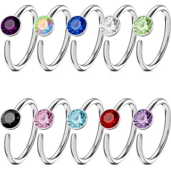 Piercing Piercing do nosu kruh se zirkonem (Šperky do uší nebo nosu)