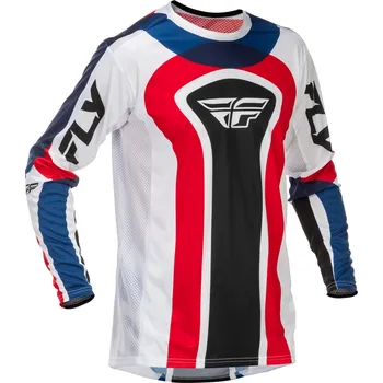 Moto dres Dres lite, fly racing - usa 2026 (červená/bílá/modrá, vel. m)