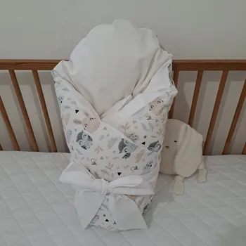 Zavinovačka Pro útulný domov Povlak na péřovou zavinovačku Zajíček a sova TYP zavinovačky: ČTVERCOVÁ, ROZMĚR povlaku: 70 x 70 cm