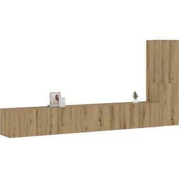 Obývací stěna vidaXL 3dílný set TV skříněk dřevotříska [3079095] Barva: dub artisan