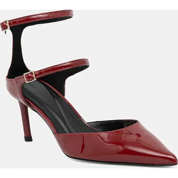 Dámské lodičky Kožené lodičky BOSS Gracey 50552770.607 burgundské 83X, EUR 36