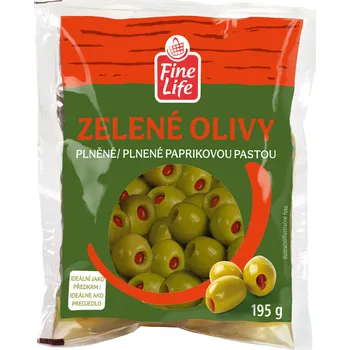 paštika a pomazánka Výhodná cena Olivy zelené s paprikovou pastou 195 g