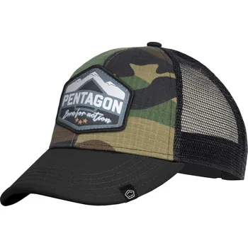 Čepice Čepice PENTAGON ERA CAP BORN FOR ACTION K13048 WOODLAND ONE SIZE