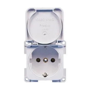 Elektrická zásuvka Inprojal Vestavěná zásuvka 230V - světle šedá