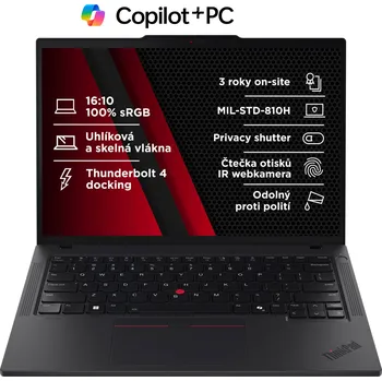 Notebook Lenovo ThinkPad P14s Gen6 Notebook, Ryzen AI 7 PRO 350, 32GB DDR5, 1TB SSD, AMD Radeon 860M, 14" WUXGA IPS dotykový, W11P, černý 21QL0042CK