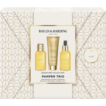 Kosmetická sada Baylis&Harding Mandarin&Grapefruit, dárkový set Pamper trio, 3dílný BH25MGLUXSML3PC