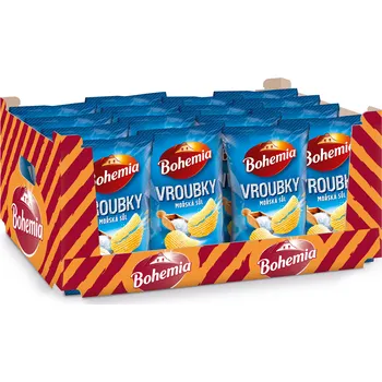Slaná pochutina CZ distribuce Bohemia Vroubky mořská sůl 120 g