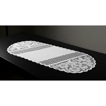 ubrus Žakárový ubrus - běhoun ZITA různé rozměry bílá MyBestHome Rozměr: 110x50 cm