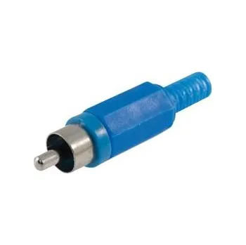 Audio kabel Konektor RCA Cinch M modrý