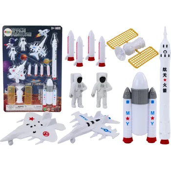 Figurka Mamido Sada vesmírných figurek Astronauti a rakety 11 ks