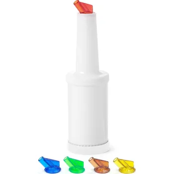 Dávkovač mýdla Barmanský dávkovač s vyměnitelnými hroty, BarUp, Červené, 0,8L, Bílá, ⌀90x(H)300mm