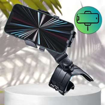 Camerazar Černý otočný držák na telefon do auta na klip