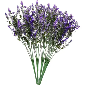 umělá květina Camerazar Umělé fialové květy 12 kusů levandulové dekorativní kytice