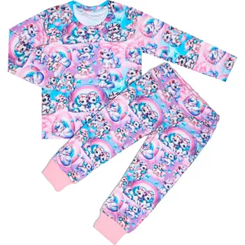 Pyžamo dlouhý rukáv - Jednorožci - skladem Velikost: 128