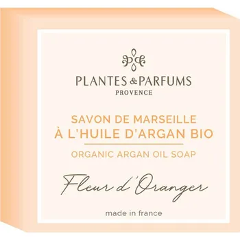 Mýdlo PLANTES & PARFUMS de Provence PLANTES ET PARFUMS Tuhé mýdlo s arganovým olejem BIO Květy pomerančovníku 100g