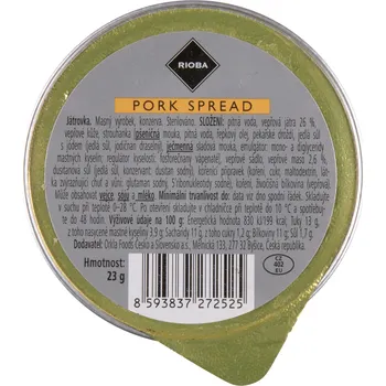 CZ distribuce RIOBA Pomazánka játrová 24 x 23 g
