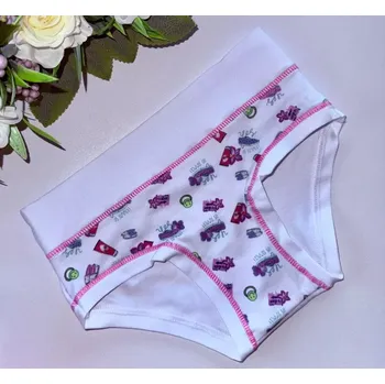 Dívčí spodní prádlo Dětské kalhotky Emy B2858 bianco 7 (Velikost 122)