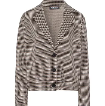 Dámské sako FRANK WALDER dámská bunda černohnědá vzorovaná slabá