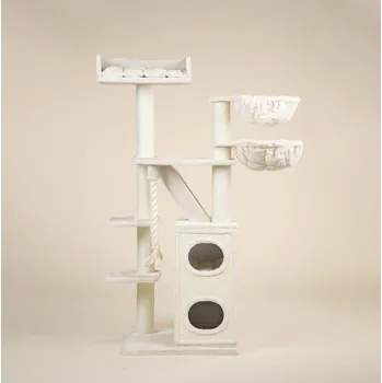 Rhr Cat Tree Cat Penthouse Plus (Cream)
