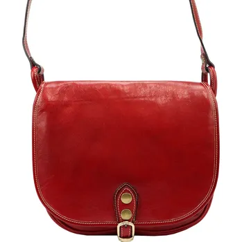 Kabelka Kožená crossbody kabelka Florence 8863 červená