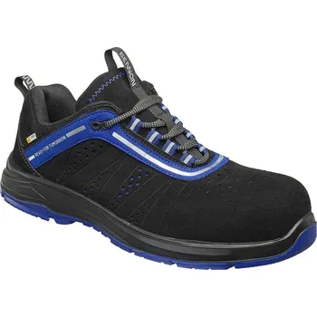 Pracovní obuv Obuv TRON S1PS ESD NM 4WIDE Blue Low polobotka ŠIROKÁ modrá 47 černo-modré