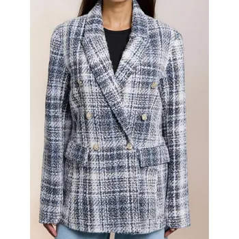 Dámské sako Sinsay - Kostkované dámské sako - vícebarevná - 758FI-MLC - 758FI-MLC-XS