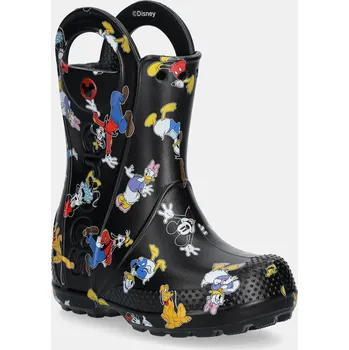 Dívčí holínky Holínky Crocs MICKEY FRIENDS HANDLE IT BOOT KIDS 211146.CROCS.MICKEY.FRI černá 99X, EUR 25/26