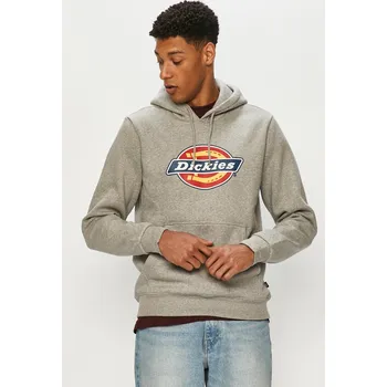 Pánská mikina Mikina Dickies pánská, šedá barva, s potiskem, DK0A4XCBGYM-GREYMELANG 90X, vel. XXL