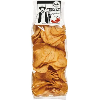 Chips CZ distribuce Cyrilovy brambůrky paprikové 18 x 100 g