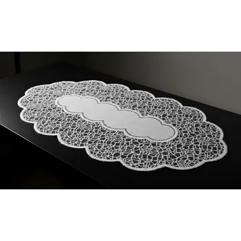 ubrus Žakárový ubrus - běhoun ERICK různé rozměry bílá MyBestHome Rozměr: 100x50 cm