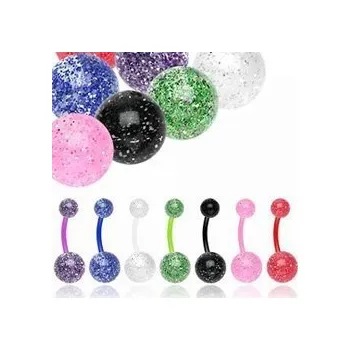 Piercing Piercing do pupíku 08 (Šperk třpytivý)