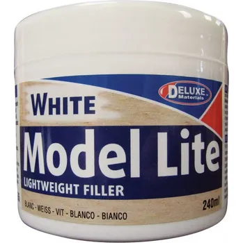 Tmel Deluxe Materials Model Lite White lehký tmel na dřevo bílé barvy 240ml