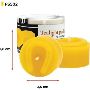 Forma na odlévání Lysoň Silikonová forma na svíčky - čajová svíčka podkova - 1,8 cm - FS502