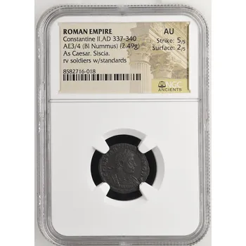 Sběratelství Konstantin II. – follis, Siscia 330–335, AU