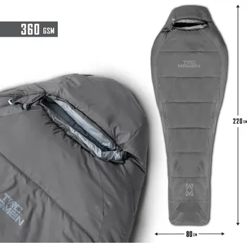 Spacák Spací Pytel PENTAGON MUMMY SLEEPING BAG 360GR/M² D19003 CINDER GREY PER PIECE