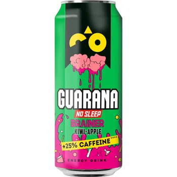 CZ distribuce GUARANA Brainer kiwi jablko 12 x 500 ml plech