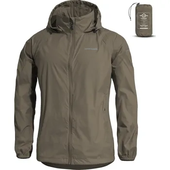 Dámská cargo bunda Dámská bunda PENTAGON CLOUDBURST PACKABLE WOMENS RAIN JACKET K07020 BROWN GREY L
