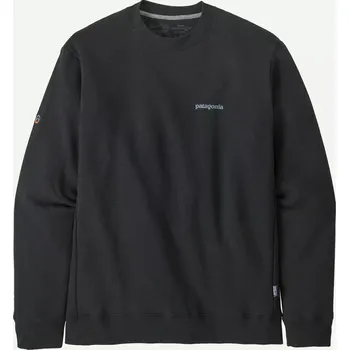Pánská mikina Patagonia Mikina Fitz Roy Icon Uprisal Crewneck Sweatshirt, Ink Black - vel. XXS