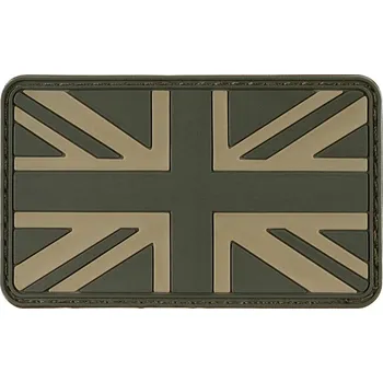 Nášivka MFH Nášivka vlajka ANGLIE velcro plastová bojová ZELENÁ