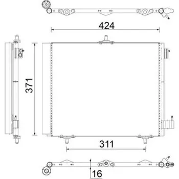 Výparník klimatizace Kondenzátor, klimatizace MAHLE AC 460 000S