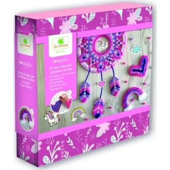 Lapač snů Lovely box - zažehlovací korálky - lapač snů