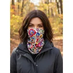 Multifunkční stylový šál - komín 108 - 31x26 cm, FOLK COLORS, Mybesthome